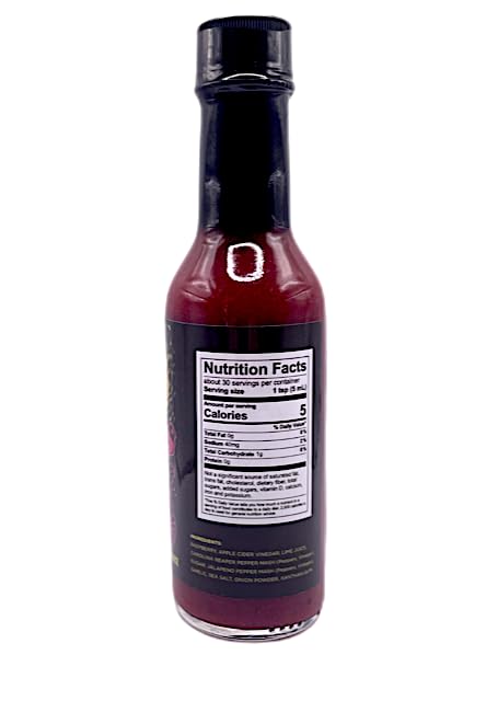 Splintered Sauce JazzBerry Hot Sauce - Sweet Raspberry & Carolina Reaper - Award-Winning Fruit-Based Hot Sauce - Rhythmic Flavor. Distorted Heat