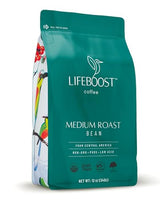 Lifeboost Organic Coffee Beans Medium Roast - Low Acid Single Origin Non-GMO Organic Whole Bean Coffee - Third Party Tested For Mycotoxins