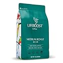 Lifeboost Organic Coffee Beans Medium Roast - Low Acid Single Origin Non-GMO Organic Whole Bean Coffee - Third Party Tested For Mycotoxins