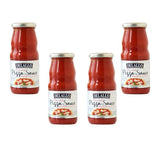 DeLallo Cherry Tomato Pizza Sauce, 12.7 oz. Jar, (4-Pack), Made in Italy, All Natural, Margherita-Style