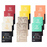 Moka Origins Organic Chocolate Bar Pack - Bean-to-Bar, Direct & Fair Trade, Small-Batch, Ethically Sourced, Gourmet, Artisan Craft Chocolate (12-Pack