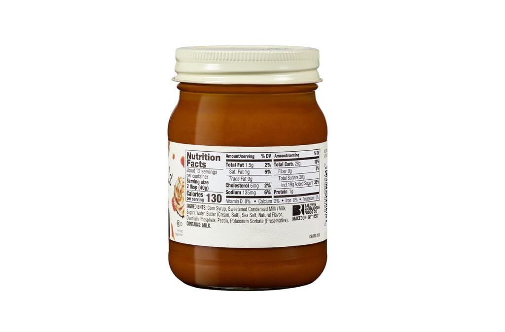 Mrs. Richardson Premium Sea Salt Caramel Topping 3 pack Rich, Creamy, Small-Batch Caramel Sauce for Ice Cream, Cakes, and Coffee - 16 oz