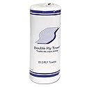 Whitehall 1797 Kitchen Roll Towels, 2-Ply, 11-Inch, White, 85/Roll, 30 Rolls/Carton