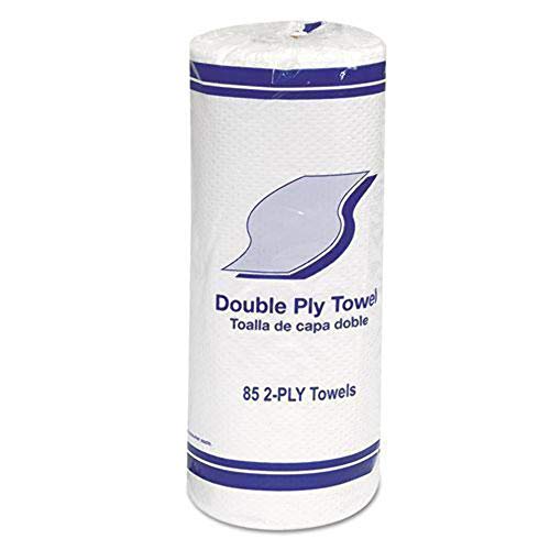 Whitehall 1797 Kitchen Roll Towels, 2-Ply, 11-Inch, White, 85/Roll, 30 Rolls/Carton