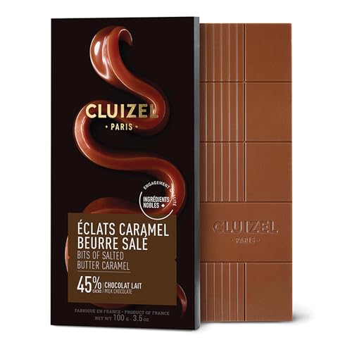 Michel Cluizel Eclats Caramel Chocolate Bar, 3.5 Ounce