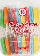 Budget Saver, Assorted Twin Pops, 18 Count (Frozen)