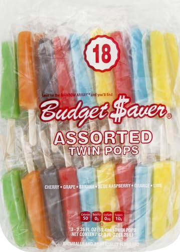 Budget Saver, Assorted Twin Pops, 18 Count (Frozen)