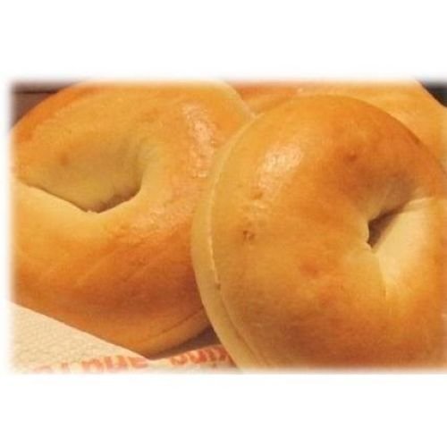 Burry Foodservice Thaw and Sell Sliced Plain Bagel, 4 Ounce -- 36 per case.