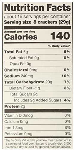 365 by Whole Foods Market, Natural Buttery Flavor Snack Crackers, 16 Ounce