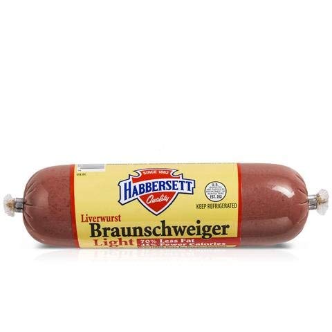 Habbersett Braunschweiger Liverwurst 8 Oz (12 Pack)