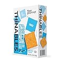 Fiber Gourmet Ranch Thinables Baked Cheese Crackers - Healthy Keto Crackers, Low Calorie High Fiber Snack, 6g Net Carbs, 70 Calories, 13g Fiber, 5g