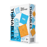 Fiber Gourmet Ranch Thinables Baked Cheese Crackers - Healthy Keto Crackers, Low Calorie High Fiber Snack, 6g Net Carbs, 70 Calories, 13g Fiber, 5g