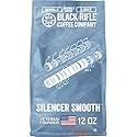 Black Rifle Coffee Company Silencer Smooth, 12oz Bag, Whole Bean Light Roast - Roasted Blend Made from Arabica Beans - Colombian & Brazilian Beans