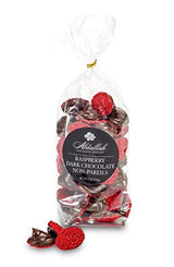 Abdallah Chocolates- Raspberry Dark Chocolate Non-Pareils, sold as a Two Pack, two 8 oz bags