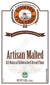 Giusto's Vita-Grain All-Natural Artisan Malted Unbleached Bread Flour, 5lb Bag
