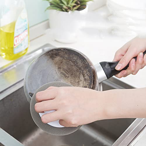 Kitchen Decontamination Magic Scrubber/Magic Brush/Pot Magic Sponge with Handle