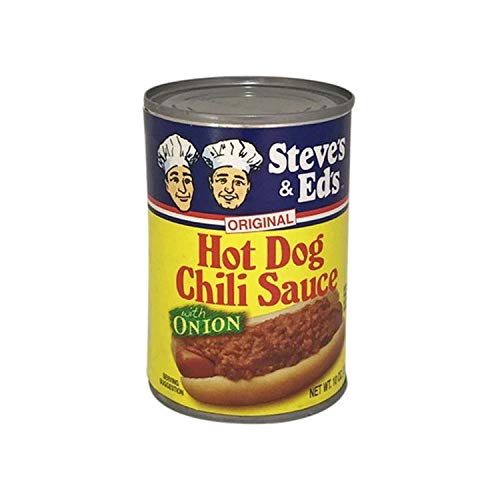 Steve's & Ed's Hot Dog Chili Sauce w/Onions 10 oz. (4-Pack)