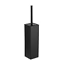 BGL Toilet Brush and Holder Set, Matte Black Freestanding for Bathroom Storage and Organization, Square Design Sturdy and Space Saving