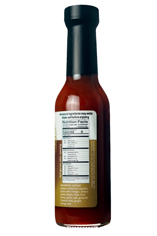 Smokey Karma Hot Sauce | Smokey Chipotle With A Touch Of Heat | No Preservatives, Extract Free, Sugar Free, Paleo / Keto Friendly | Made In Finger
