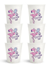 Fun Sweets Vanilla Cotton Candy 6-Pack - Dye Free White Cotton Candy in 1.5 oz Individual CottonCandy Tubs - White CottonCandy for Weddings