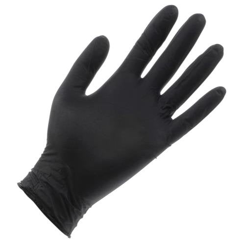 Black Lightning Medium Black Nitrile Gloves