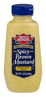 Dietz & Watson Spicy Brown Mustard, 12 oz