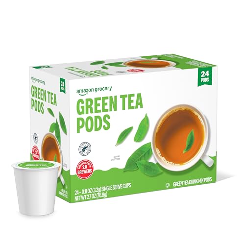 Amazon Grocery, Green Tea Pods, 2.7 Oz, 24 Ct (Previously Happy Belly)