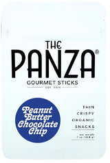 The Panza Peanut Butter Chocolate Chip Gourmet Cookie Snack Thin & Crispy | Organic, Non-GMO, 100% Natural Ingredients | Mini Pouch 0.7 oz