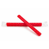 Old Fashioned Candy Sticks - Pack of 10 - Cherry - Individually Wrapped 5 in. Sticks - One 10 Count Box