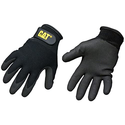 CAT Merchandise CAT017414J Nylon with Nitrile Palm Gloves - Jumbo