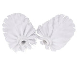 2Pcs Toilet Brush Replacement Head Cleaning Tool, Suitable for Brush rods with a Diameter of 12mm, White