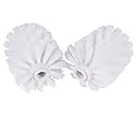 2Pcs Toilet Brush Replacement Head Cleaning Tool, Suitable for Brush rods with a Diameter of 12mm, White