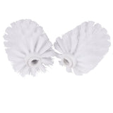 2Pcs Toilet Brush Replacement Head Cleaning Tool, Suitable for Brush rods with a Diameter of 12mm, White