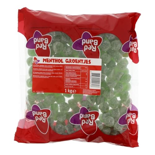 Menthol gummi in 1. Kilobag 2.2lb Bag - RedBand Menthol Groentjes (Eucalyptus Gummi) by Redband