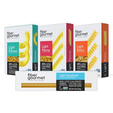 Fiber Gourmet Low Carb Pasta Variety Pack - Spaghetti, Rotini, Penne, Elbows - High Fiber, Keto Friendly, Non-GMO, Vegan, Kosher - Made in Italy