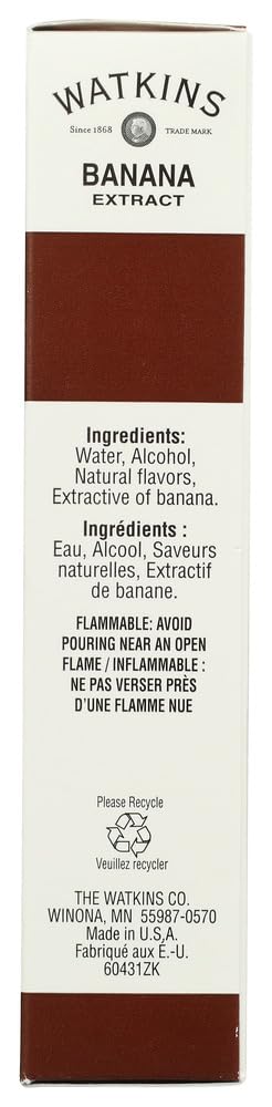 Watkins Extract 2oz Bottle (Pack of 3) Choose Flavor Below (Imitation Banana)