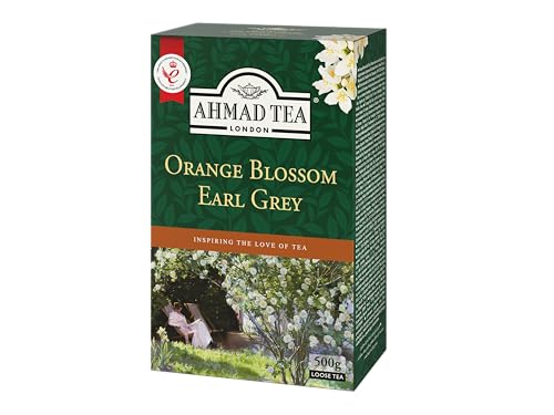 Ahmad Tea Orange Blossom with Earl Grey, Loose Leaf, 500 gram (17.6 ounces) box.