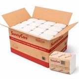SunnyCare #5963P V-fold 2-Ply White Paper Dispenser Napkin 6000/cs