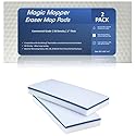 Magic Mopper 4610 Eraser Pads - 2 Pack 4.5" x 10" x 1" Commercial Grade Melamine Sponges for Floor, Tile, Grout, Baseboard, Walls-Durable & Versatile