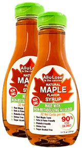 BetterTaste Maple Natural Flavored Allulose Syrup, 11.75-Ounce (Pack of 2), Zero Calorie Sugar Substitute, Non-GMO, Non-Erythritol, Gluten Free