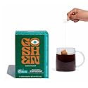 Goshen Coffee Roasters Single Serve Black Dog Espresso Blend | Dark Roast Roast | Roasted Nuts, Molasses, Dark Cocoa Flavors | 8 CT 4 Oz "Steeped"