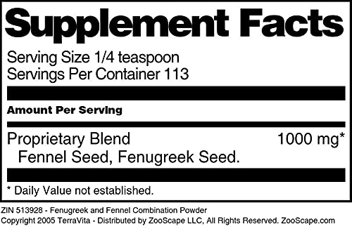 Fenugreek and Fennel Combination Powder (4 oz, ZIN: 513928) - 3 Pack
