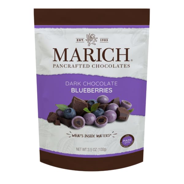Marich Chocolate Dark Blueberries, 3.5 oz