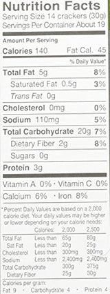 Crunch Master Crunchmaster Multi Grain Baked Crackers 5 Seed Multigrain (Net Wt 20 Ounce ),, ()