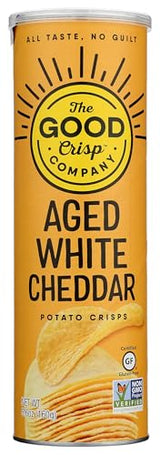 The Good Crisp Company, Potato Crisps Aged White Cheddar, 5.6 Ounce