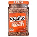 P-Nuttles Butter Toffee Covered Peanuts, 44 Oz Resealable Jar (Pack of 2) - Sweet & Salty Candied Peanuts Snacks - Perfect for Parties, Travel