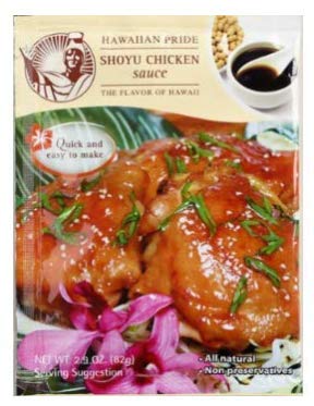 Hawaiian Pride Shoyu Chicken Sauce 2.9 Oz Bag (Pack of 4)