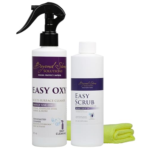 Beyond Stone Solutions Duo Box 8oz Easy Scrub - 8oz Easy Oxy Cleaner