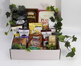 Gift Basket Village Rocky Mountain Christmas Gift Box: Gourmet Pretzels, Chocolate Covered Fruits & Nuts, Wafers, Pecan Roll, Cheese Spread, Roca