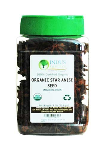 Indus Organics Star Anise, 4 Oz Jar, Premium Grade, Hand Selected, Freshly Packed